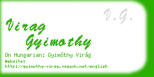 virag gyimothy business card
