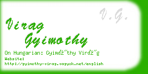 virag gyimothy business card